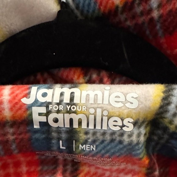 Men's Classic Plaid Pajama Set - Red, White, and Black - Picture 2 of 4